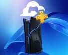 带有 PlayStation 云游戏徽标的 PS6 游戏机模型