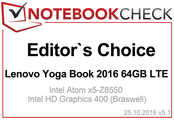 Editor's Choice in November 2016: Lenovo Yoga Book