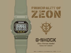 卡西欧 G SHOCK x GUNDAM 扎恩公国模型。(图片来源：Gundam Fanclub）