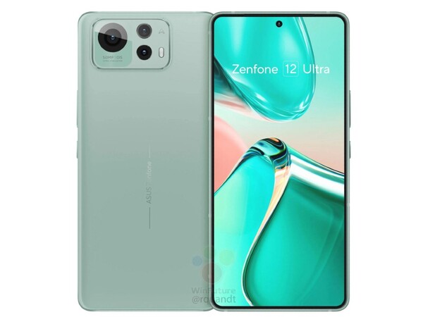 Zenfone 12 Ultra 将提供包括绿色在内的三种颜色。(图片来源：Winfuture）