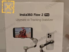 从泄露的 Insta360 Flow 2 Pro 包装上可以了解到不少细节。(图片来源：@Quadro_News）