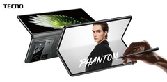 Tecno Phantom V Fold 2 比上一代产品更加轻薄。(图片来源：Tecno）