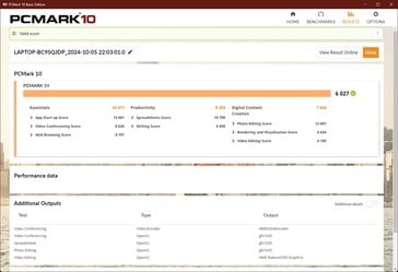 PCMark 10 - 最佳性能