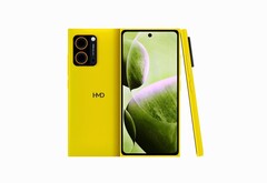 一张泄露的 HMD Hyper 照片显示，它的黄色外观让人想起诺基亚 Lumia 920。(图片来源：Smashx_60 on X）。