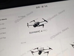 Mavic 4 Pro 是大疆创新今年晚些时候即将发布的几款消费级无人机之一。(图片来源：@Quadro_News）