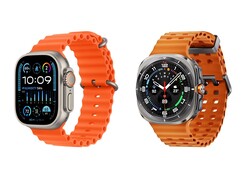 左：Apple Watch Ultra 2| 右：SamsungGalaxy Watch Ultra（图片来源：Apple, Samsung）