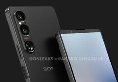 据传，Xperia 1 VI 比目前的 Xperia 1 V 更短但更宽（图片来源：@OnLeaks &amp;amp;Android Headlines）