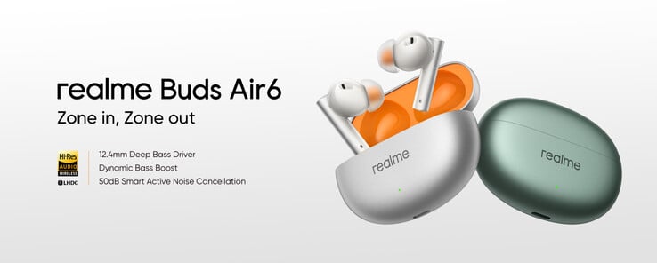 Realme 将 Buds Air6 带到印度。(来源：Realme）