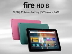 Fire HD 8（2024）比上一代产品拥有更多内存。(图片来源：亚马逊）