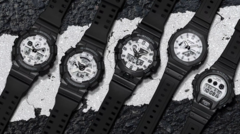 卡西欧 G-SHOCK 黑白系列。(图片来源：美通社）