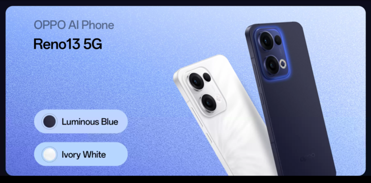 雷诺 13 Pro 和 13 的全球版各有 2 种颜色可供选择。(来源：Oppo via Flipkart）