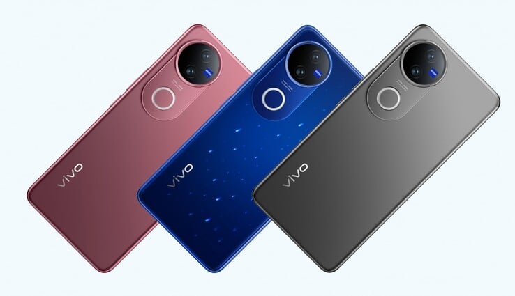 V50 的三种新颜色。(来源：vivo）