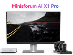 Minisforum AI X1 Pro 配备两个 USB4 端口和一个 OCuLink 端口（图片来源：Minisforum - 已编辑）