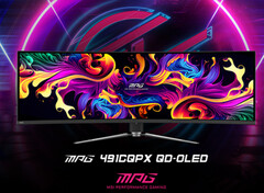 MPG 491CQPX 是微星今年夏天发布的多款 QD-OLED 游戏显示器之一。(图片来源：微星科技）