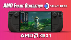 AMD FSR 3.1 和 Valve Steam Deck 上的帧生成技术提升了其游戏性能（图片来源：ETA Prime）