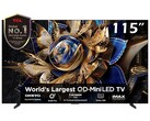 TCL X955 MAX 电视采用 115 英寸 QD Mini LED 面板，具有 144 Hz 可变刷新率（图片来源：TCL）