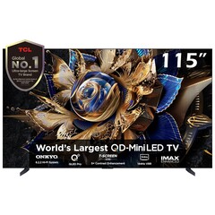 TCL X955 MAX 电视采用 115 英寸 QD Mini LED 面板，具有 144 Hz 可变刷新率（图片来源：TCL）