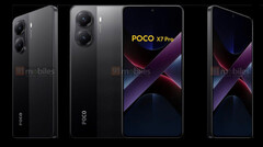 POCO X7 Pro &quot;效果图。(图片来源：91Mobiles）