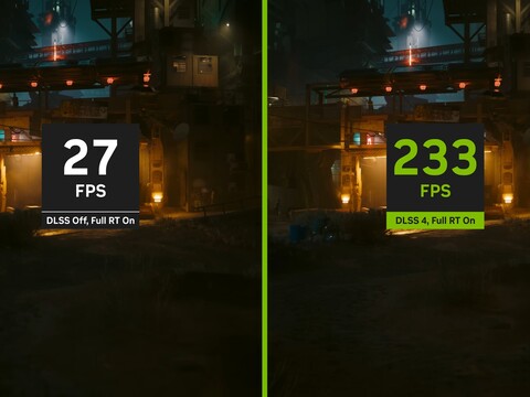 Nvidia DLSS 4 FPS 提升（图片来源：Nvidia）