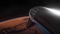 首次星际飞船火星任务将于 2026 年完成（图片来源：SpaceX）