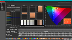 校准前的 ColorChecker