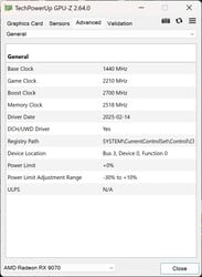 GPU-Z（技嘉 RX 9070）