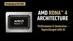 AMD RDNA 4 在 2025 年 CES 上预览。(图片来源：AMD）