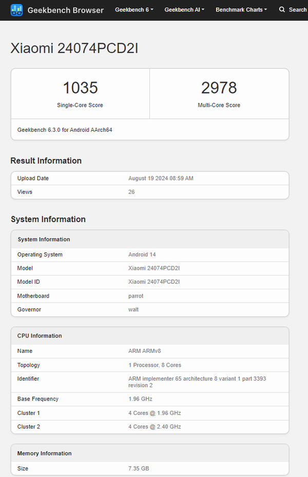 (图片来源：Geekbench）