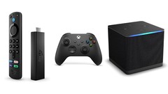 Fire TV Stick 4K Max（第一代）和 Fire TV Cube（第三代）的用户现在可以安装 Xbox 应用程序进行云游戏。(图片来源：亚马逊和 Xbox - 已编辑）