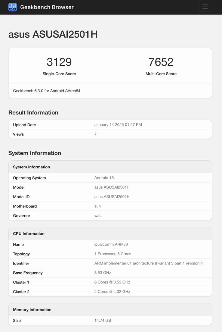 (图片来源：Geekbench）