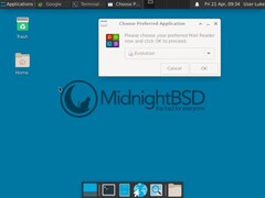 MidnightBSD 3 Xfce 桌面（图片来源：MidightBSD）