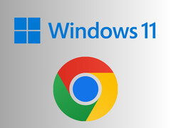 Windows 11 和谷歌 Chrome 浏览器徽标（图片来源：微软、谷歌）