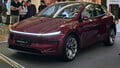 新款特斯拉 Model Y Ultra Red（图片来源：Sawyer Merritt/X）