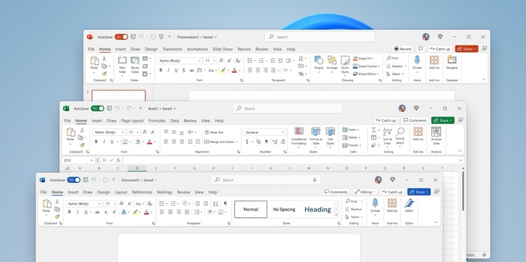 Microsoft Office 2024 采用了全新的设计。