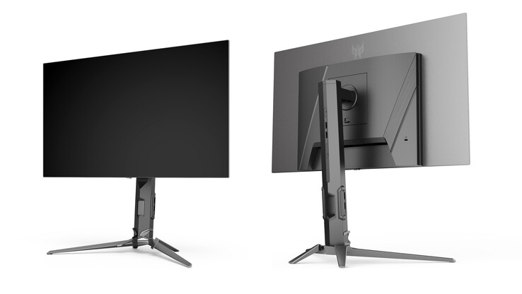 游戏显示器的正面和背面（图片来源：Acer）