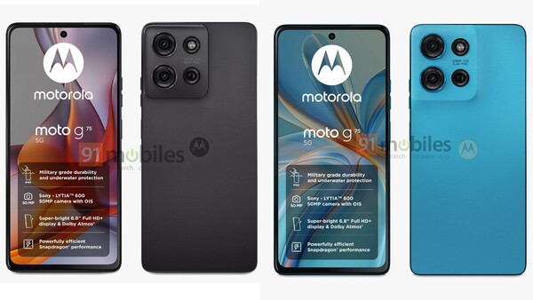 Moto G75 的售价应介于 Moto G55 和 Moto G85 之间。(图片来源：91Mobiles）