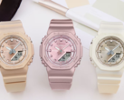 全新卡西欧 G SHOCK 女士 GMAP2100 系列：从左至右GMA-P2100ST-9A、GMA-P2100ST-4A、GMA-P2100ST-7A。(图片来源：卡西欧）