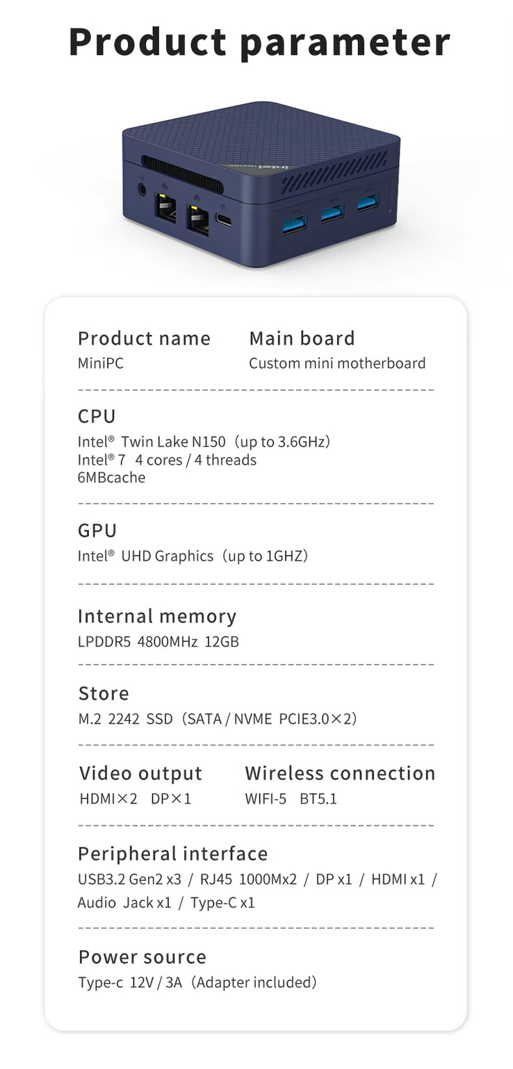 ZX06 微型电脑规格（图片来源：AliExpress）