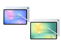 Galaxy Tab S10 FE 系列的概念渲染图显示，其设计与旧型号相比变化极小。(图片来源：Ytechb）