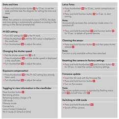 通过拇指旋钮设置某些参数的说明（图片来源：Leica Rumors）