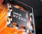 Ryzen 7 9700X 的基本时钟频率和提升时钟频率分别为 3.8 GHz 和 5.5 GHz。(图片来源：AMD）