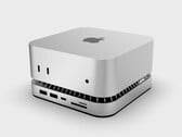 RayCue 的最新产品是一种相当紧凑的解决方案，可为新款 Mac mini 增加更多端口和存储空间。(图片来源：RayCue）