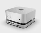 RayCue 的最新产品是一种相当紧凑的解决方案，可为新款 Mac mini 增加更多端口和存储空间。(图片来源：RayCue）