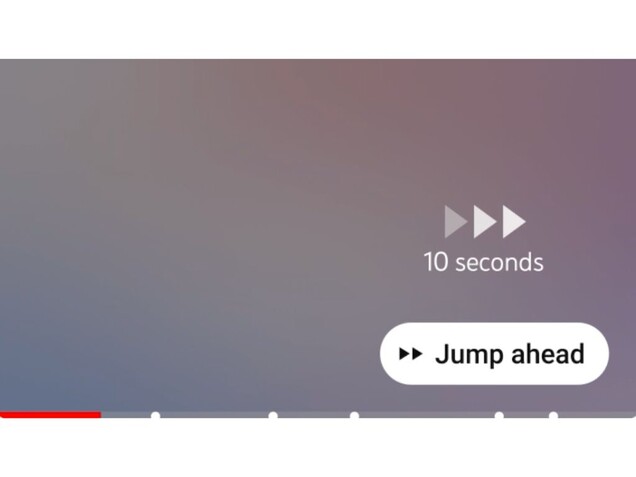 YouTube Premium 的新 "提前跳转 "按钮Android （来源：YouTube）
