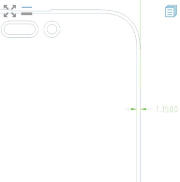 泄露的 iPhone 16 Pro Max CAD 图纸显示边框更薄（图源：Instant Digital on Weibo）
