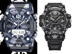 泄露的卡西欧 G-Shock Mudmaster GG-B100X（左图）和更高端的 G-Shock GWG-2000（右图）预计将共享相当多的功能。(图片来源：@geesgshock on Instagram / 卡西欧）