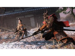 关卡：暗影之死》（Sekiro: Shadows Die Twice）的截图，展示了游戏中的战斗。(图片来源：Steam）