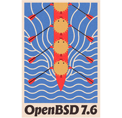 OpenBSD 7.6 官方海报（图片来源：OpenBSD）