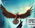 Falconeer 现在可以在 Epic Games Store 免费下载并无限期保留。(图片来源：Tomas Sala / Epic Games Store - 已编辑）