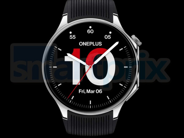 根据原型制作的 OnePlus Watch 3 渲染图。(图片来源：Smartprix）